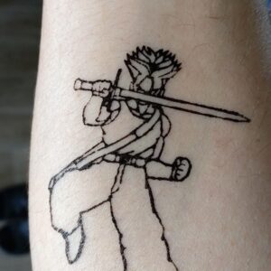 Tattoo dessin DBZ - Trunks épée
