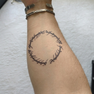 Tattoo Lord of the Rings elfique