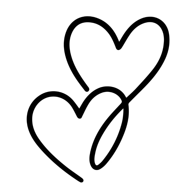 Tattoo Coeurs double