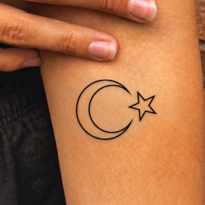 Tattoo emblème Croissant-Lune Turquie