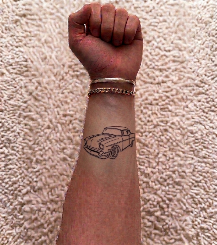Tattoo voiture américaine