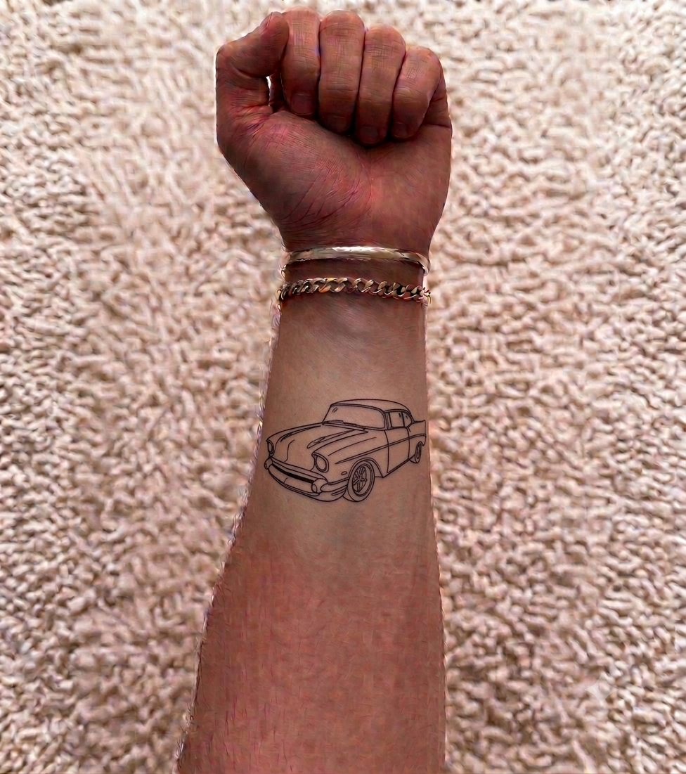 Tattoo voiture américaine